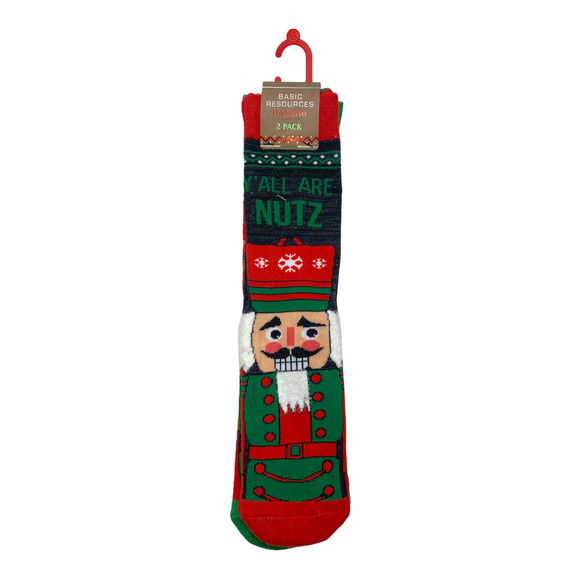 Basic Resources 2Pk Nutcracker Socks - Picture 1 of 3